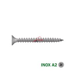 VIS A BOIS AGGLOMERE TETE FRAISE POZIDRIV INOX A2 ( PACK DE100 PCS ) - Image 2