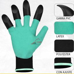 PAIRE GANT DE JARDINAGE AVEC GRIFFES EN PVC POUR CREUSER LE SOLE NAERTUSI - Image 2