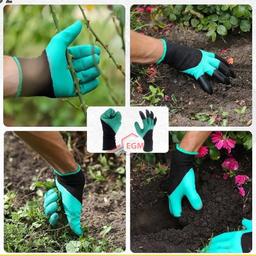 PAIRE GANT DE JARDINAGE AVEC GRIFFES EN PVC POUR CREUSER LE SOLE NAERTUSI - Image 4