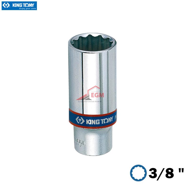CLE A DOUILLE 3/8″ SERIE LONG 12P KING TONY