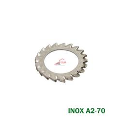 RONDELLE EVENTAIL A DENTURE EXTERIEUR EN INOX A2-70 DIN 6798 ( PACK DE 100 PCS ) - Image 1