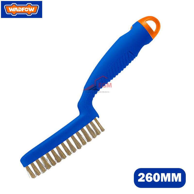 BROSSE METALIC MANCHE PLAST 4 RANGEES 260MM WADFOW