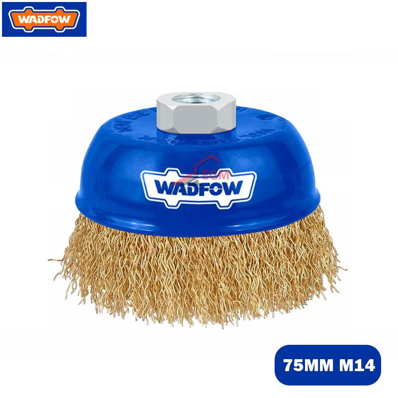 BROSSE A MEULE BOIS CON JAUNE 75MM M14 WADFOW