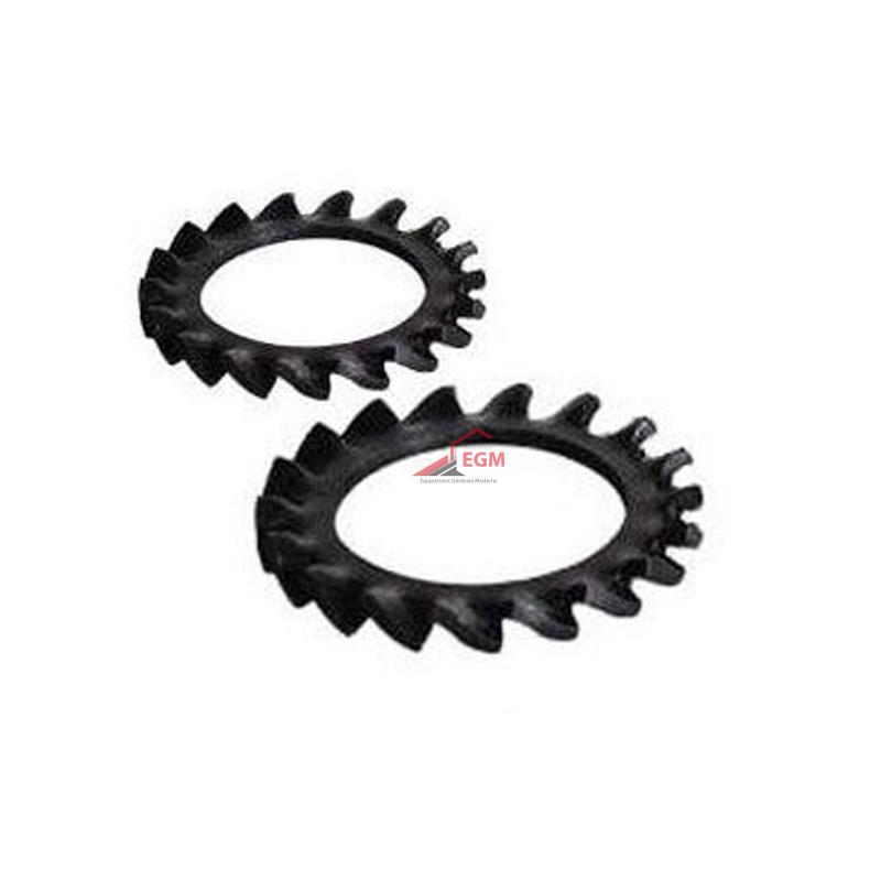 RONDELLE EVENTAIL A DENTURE EXTERIEUR NOIRE DIN 6798A (PACK DE 100 PCS )