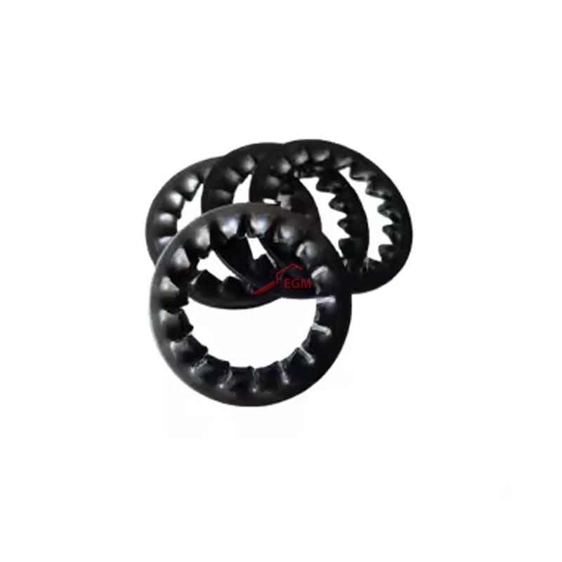 RONDELLE EVENTAIL A DENTURE INTERIEURE NOIRE DIN 6798J ( PACK DE 100 PCS )