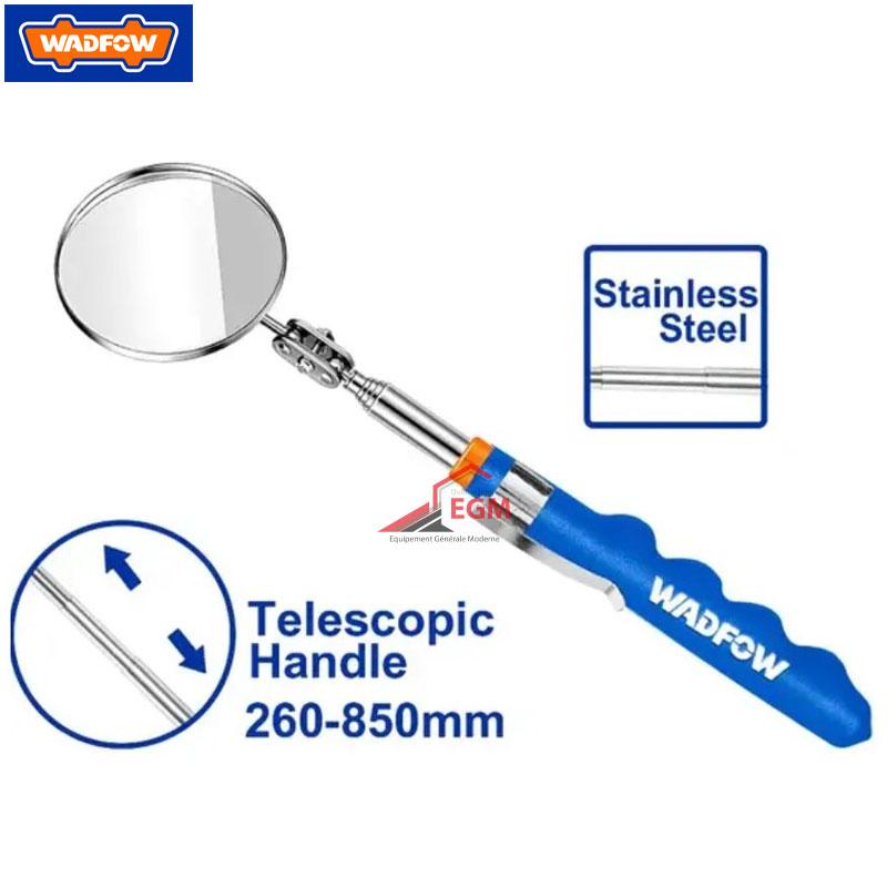 MIROIR D'INSPECTION TELESCOPIQUE D55MMX260-850MM WADFOW