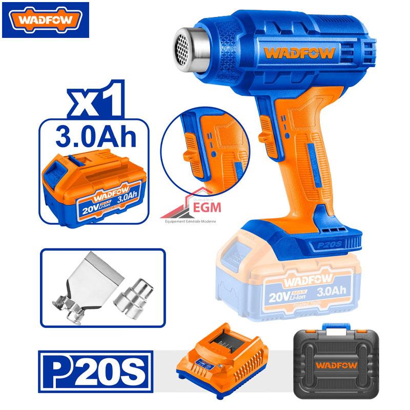 DECAPEUR THERMIQUE RECHARGEABLE 20V 3.0Ah 300°C/550°C WADFOW
