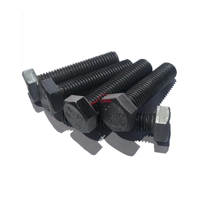 VIS A TETE HEXAGONALE NOIRE 4.8 DIN 933 ( PACK DE 100 PCS )