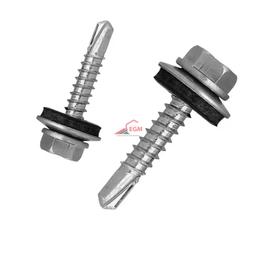 VIS AUTO-PERCEUSE + RONDELLE EN ACIER ZINGUE DIN 7504-K ( PACK DE 100 PCS ) - Image 1