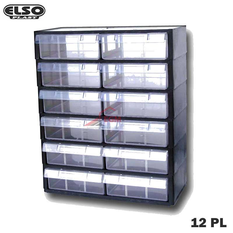 BLOC TIROIRE TR 12 PL PLAST ELSO