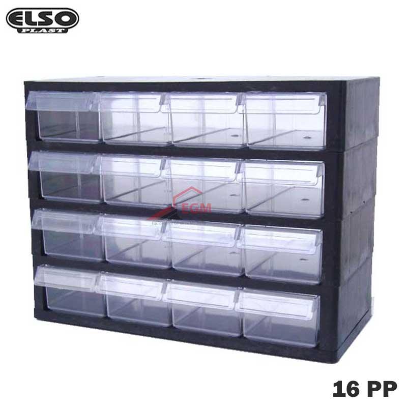 BLOC TIROIRE TR 16 PP PLAST ELSO