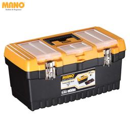 BOITE A OUTIL PLASTIQUE 19" NOIR & JAUNE MANO - Image 1