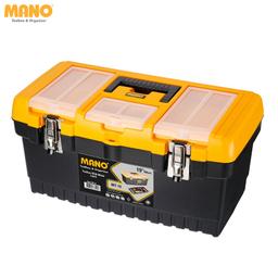 BOITE A OUTIL PLASTIQUE 19" NOIR & JAUNE MANO - Image 2