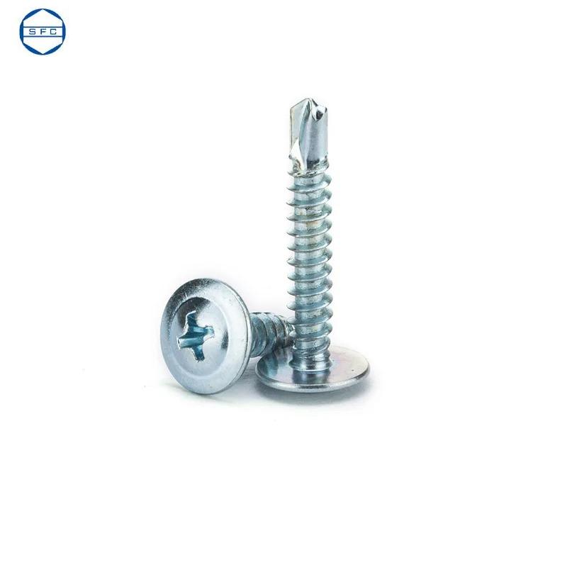 VIS PARKER AUTO-PERCEUSE TETE CYLINDRIQUE AUTO-RONDELLE EN ACIER ZINGUE ( PACK DE 100 PCS )