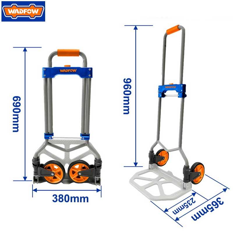 DIABLE PLIABLE DE 2 ROUE EN ALUM 60KG WADFOW