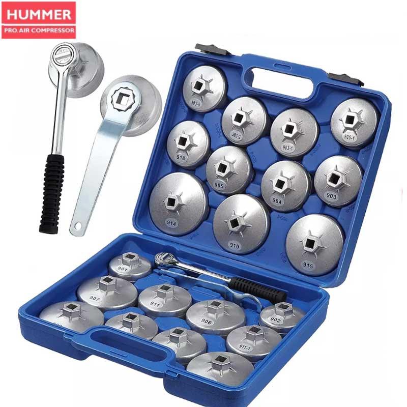 COFRE CLE FILTRE A ENCOCHE EN ALUMINIUM 23PCS HUMMER