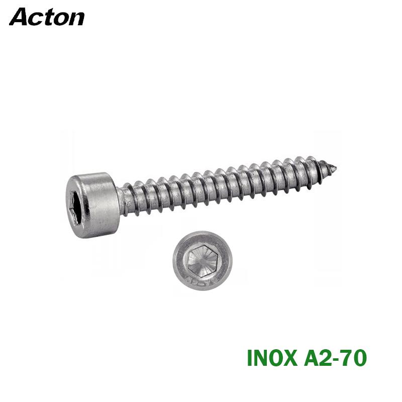 VIS PARKER TETE CHC ( BTR ) EN INOX A2-70 "304" ( PACK DE 100 PCS )