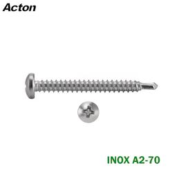 VIS PARKER AUTO-PERCEUSE TETE CYLINDRIQUE EN INOX DIN 7504-M ACTON ( PACK DE 100 PCS ) - Image 2