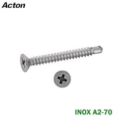VIS PARKER AUTO-PERCEUSE TETE FRAISEE PLATE EN INOX A2-70 DIN 7504-O ACTON ( PACK DE 100 PCS ) - Image 1