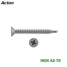 VIS PARKER AUTO-PERCEUSE TETE FRAISEE PLATE EN INOX A2-70 DIN 7504-O ACTON ( PACK DE 100 PCS ) - Image 2