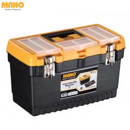 BOITE A OUTIL PLASTIQUE JUMBO 16" NOIR & JAUNE MANO - Image 2