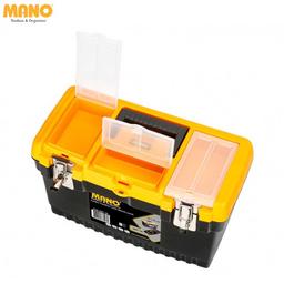 BOITE A OUTIL PLASTIQUE JUMBO 16" NOIR & JAUNE MANO - Image 3