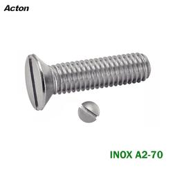 VIS A METAUX TETE FRAISEE PLATE FONDUE EN INOX A2-70 DIN 963 "304" ( PACK DE 100 PCS ) - Image 1