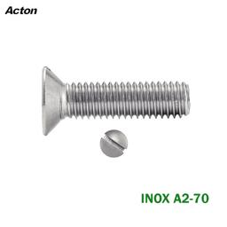 VIS A METAUX TETE FRAISEE PLATE FONDUE EN INOX A2-70 DIN 963 "304" ( PACK DE 100 PCS ) - Image 2