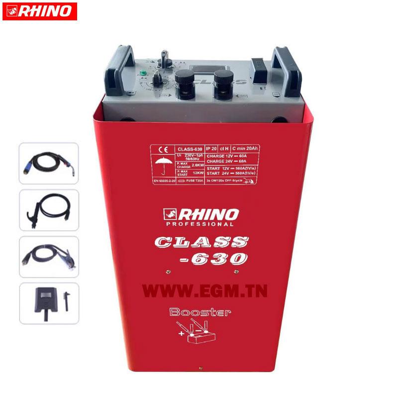 CHARGEUR DEMAREUR RAPIDE 12/24V 60 12/24V 560A RHINO