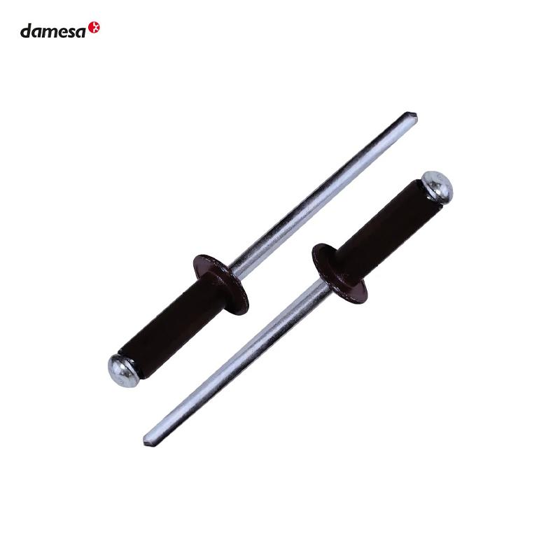 RIVET EN ALUMINIUM PRELAQUE NOIR LARGE ( PACK DE 100 PCS )