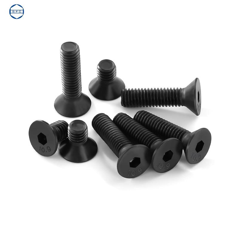 VIS A TETE FRAISEE CREUX EN ACIER 10.9 DIN 7991 ( PACK DE 100 PCS )