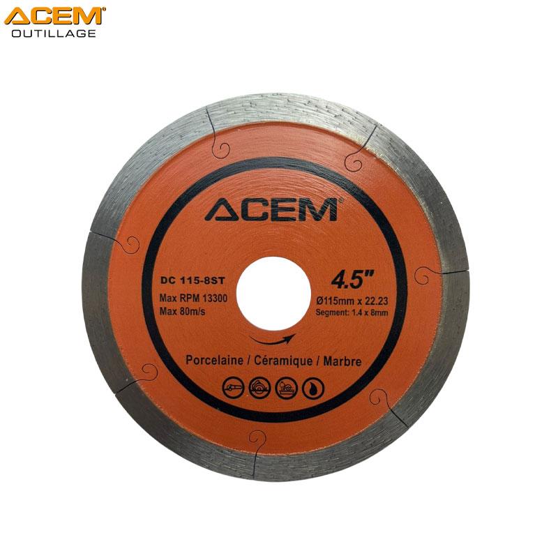 DISQUE DIAMANT ULTRA FIN SILENCIEUX D125MMX1.4 8ST ACEM