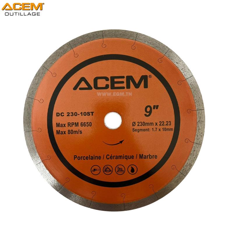 DISQUE DIAMANT ULTRA FIN SILENCIEUX D230MMX1.7 10ST ACEM
