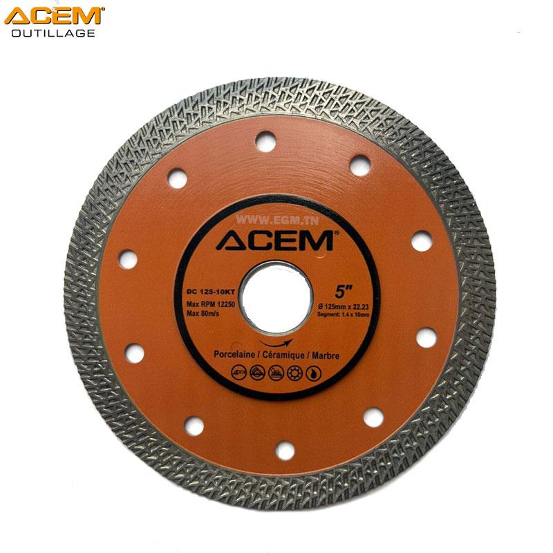 DISQUE DIAMANT ULTRA FIN K D125MMX1.4X10KT TURPO ACEM