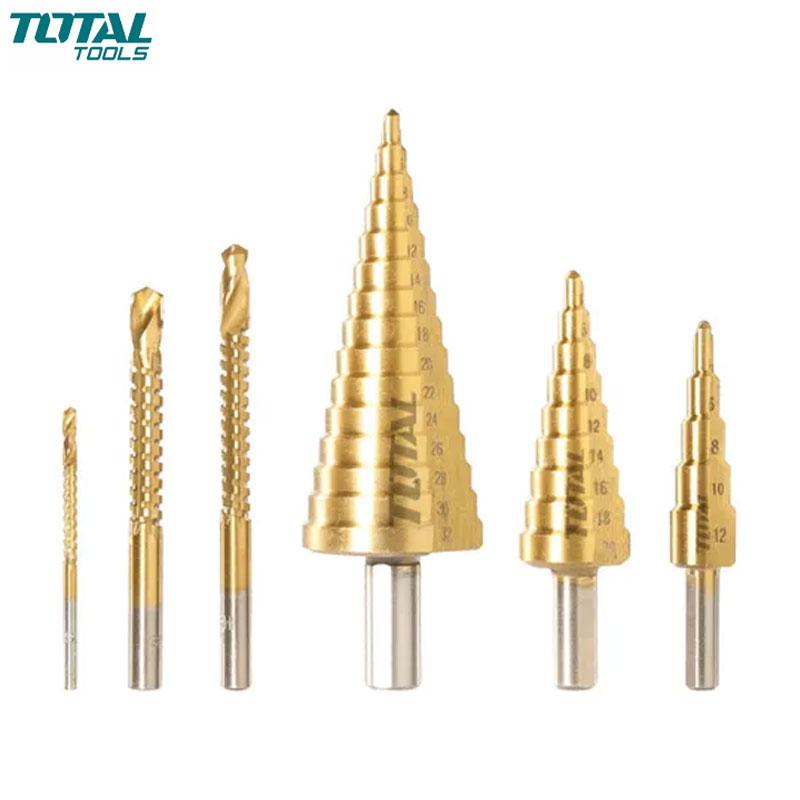 JEUX DE 6 FORET ETAGE 4-12/6-20/6-30 ET MECHE 3.0/6.0/8.0MM HSS TOTAL