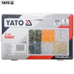 BOITE CLIPS DE FIXATION POUR VOITURE RENAULT 300PCS YATO - Image 1