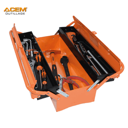 BOITE A OUTIL MÉTALLIQUE 221 500X200X180 3C ACEM EXTRA - Image 2