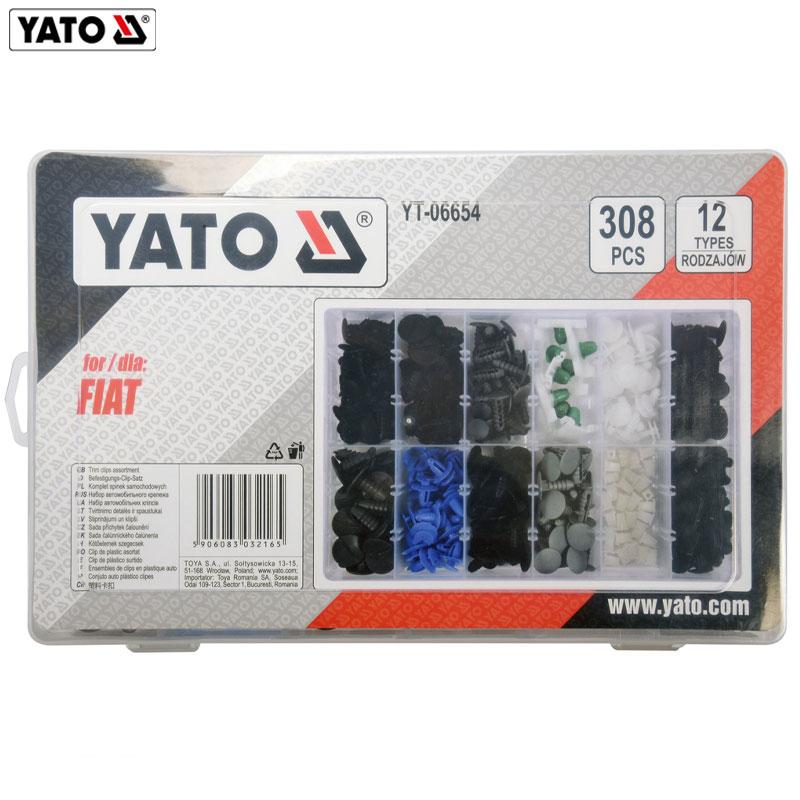 BOITE CLIPS DE FIXATION INTERIEUR POUR VOITURE FIAT 308 PCS YATO