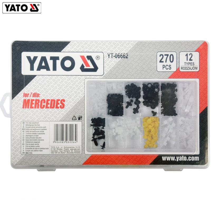 BOITE CLIPS DE FIXATION INTERIEUR POUR VOITURE MERCEDES 270 PCS YATO