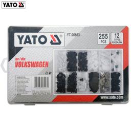 BOITE CLIPS DE FIXATION INTERIEUR POUR VOITURE VOLKSWAGEN 255 PCS YATO - Image 1