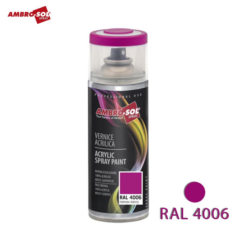 BOUTEILLE PEINTURE ACRYLIQUE VIOLET 400 ML RAL 4006 AMBRO-SOL