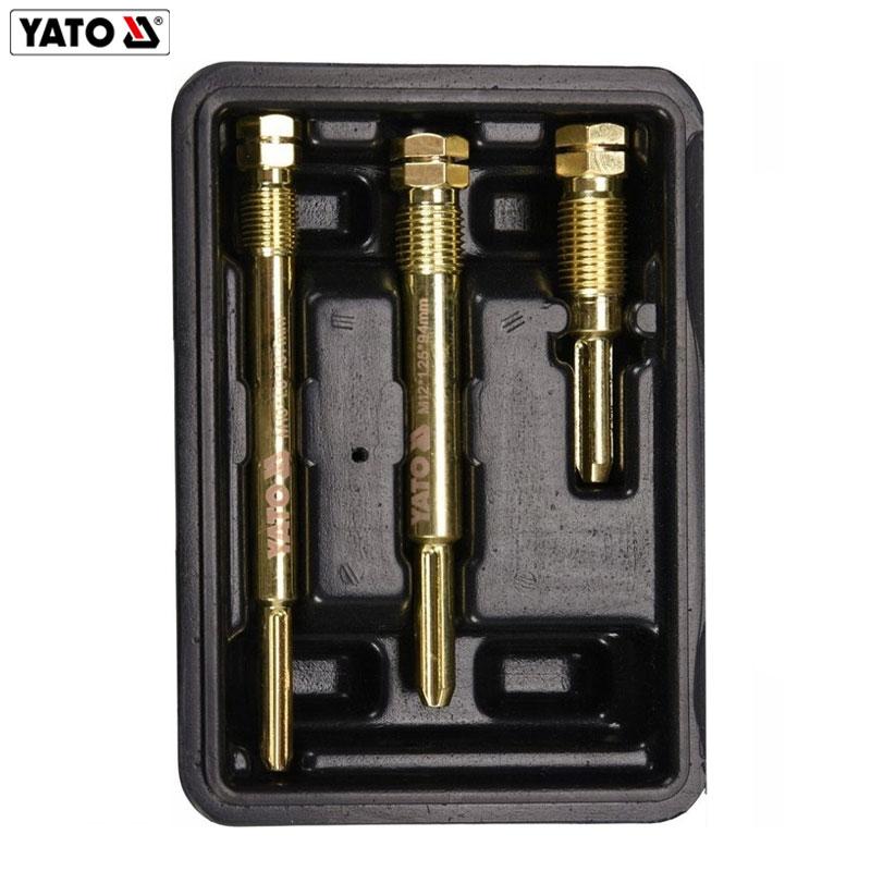 KIT DE 3 ALESOIRS DE NETTOYAGE DOUILLE BOUGIE M10X1-12X1.25-12X1.25 YATO