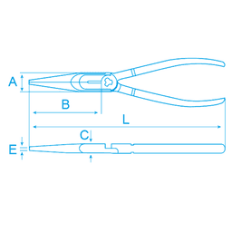 PINCE BEC PLAT 160MM CR-V ACEM PRO - Image 2
