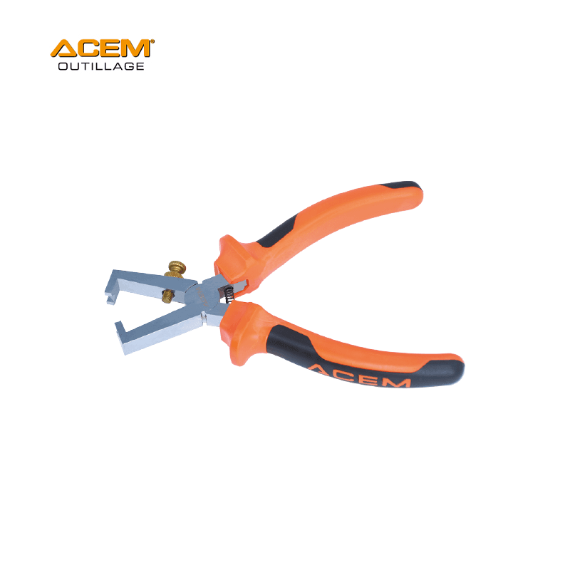 PINCE A DENUDER 160MM D.C ORANGE+NOIR ACEM