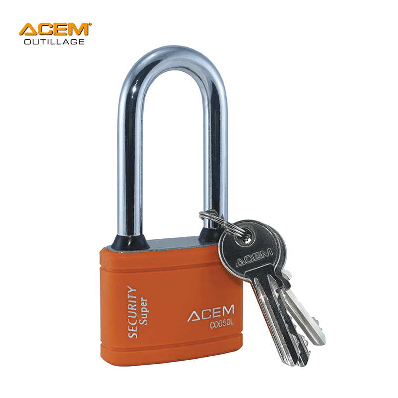 CADENAS BLOCUS+40MM SERIE LONG METALLIQUE COUVET PLAST ORANGE CO040L ACEM