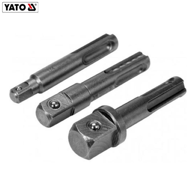 JEUX DE 3 EMBOUT PORTE DOUILLE SDS PLUS 1/4"-3/8"-1/2" YATO