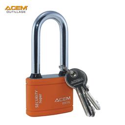 CADENAS BLOCUS+60 MM SERIE LONGUE MÉTALLIQUE COUVET PLAST ORANGE CO060L ACEM - Image 1