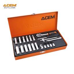 COFFRET CLE DOUIL 6PANT & TORX & MALE 1/4 S/L 22PCS ACEM - Image 1