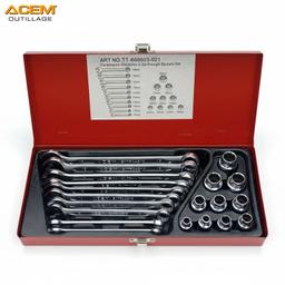 COFFRET CLE A DOUILLLE & MIXTE 21PCS TT660-021M ACEM - Image 1