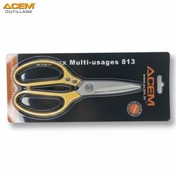 CISEAUX A LAME LONG MULTI-USAGE INDUSTRIEL 813 ACEM - Image 1